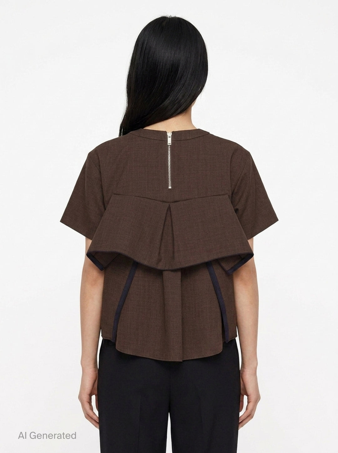 Suiting Short Sleeve Pullover | sacai | Club21 - back