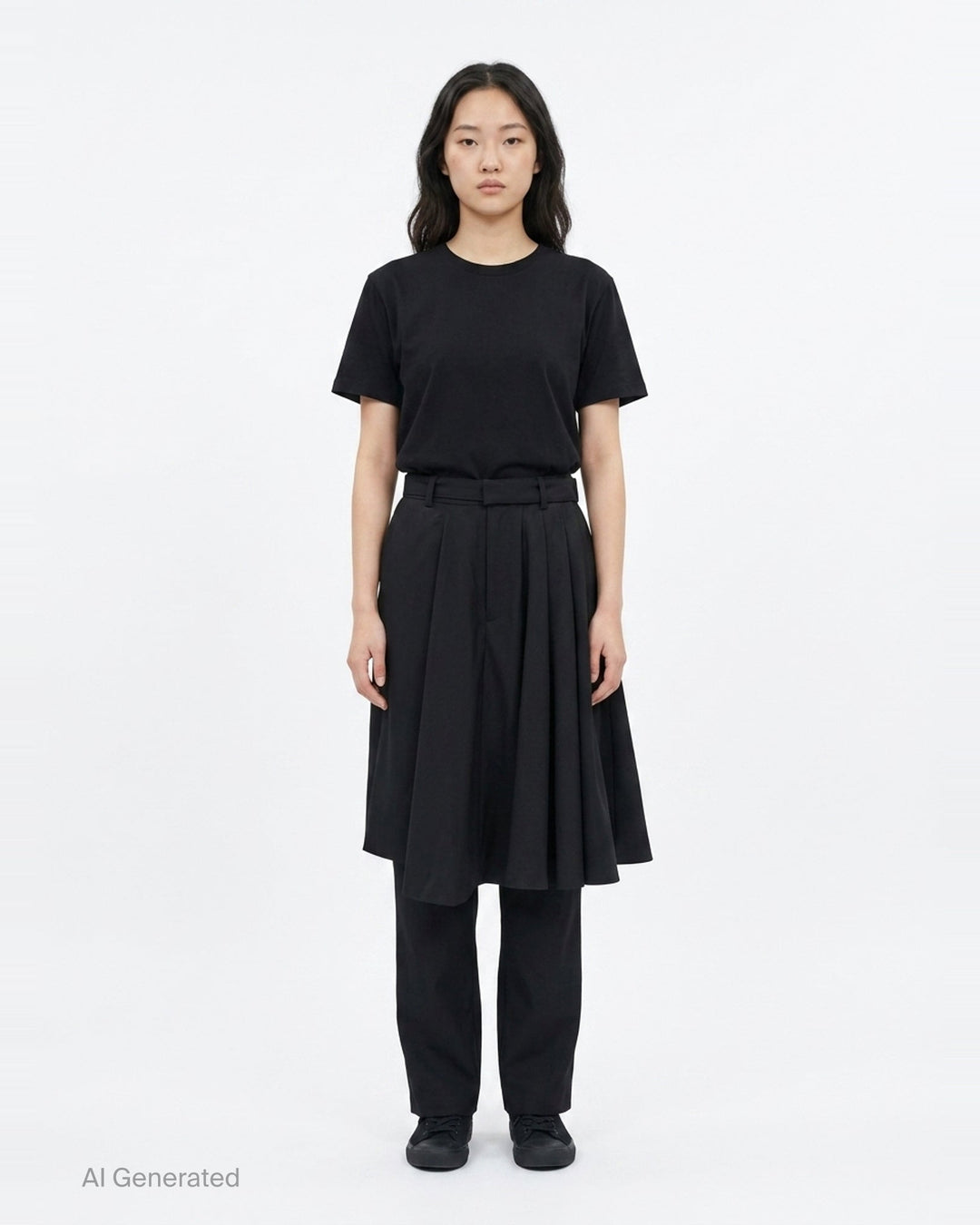 Suiting Skirt-Overlay Pants | sacai | Club21 - front