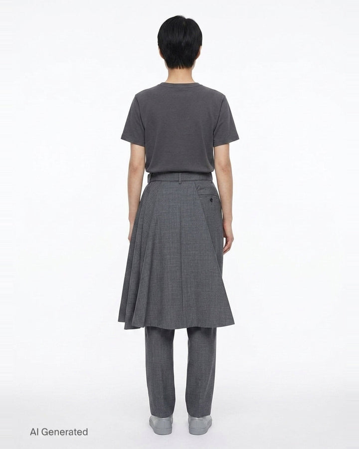 Suiting Skirt-Overlay Pants | sacai | Club21 - back