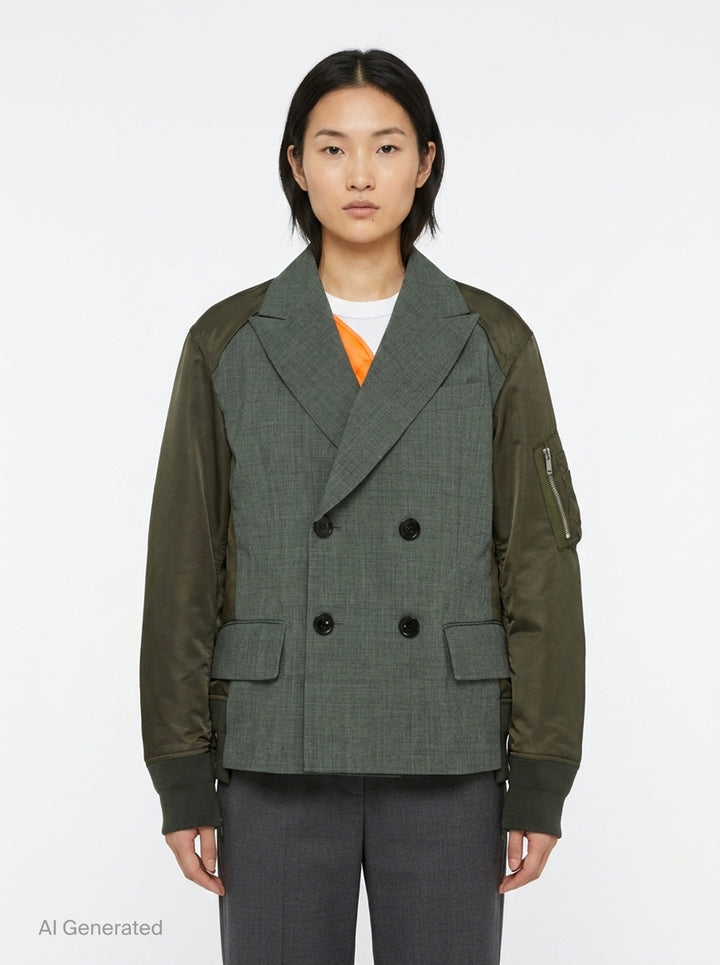 Suiting x Nylon Twill Jacket | sacai | Club21 - front