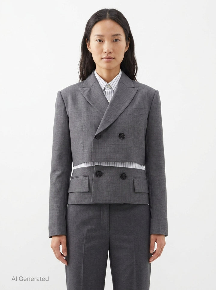 Suiting x Poplin Jacket | sacai | Club21 - front