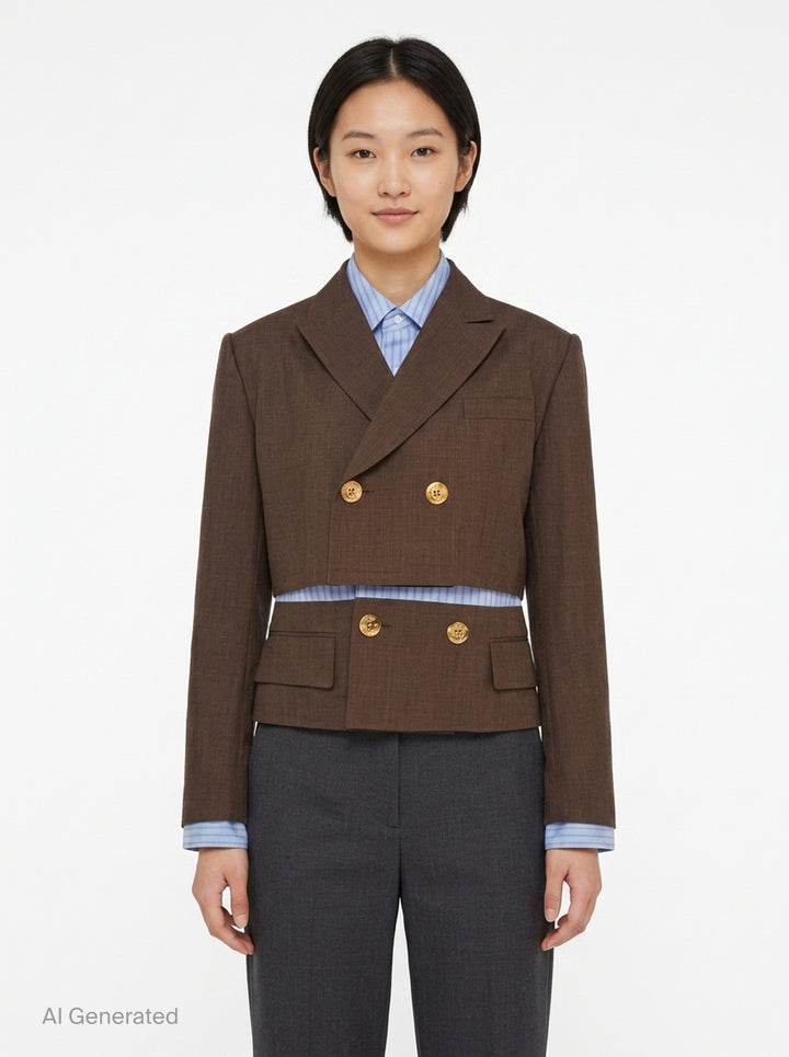 Suiting x Poplin Jacket | sacai | Club21 - front