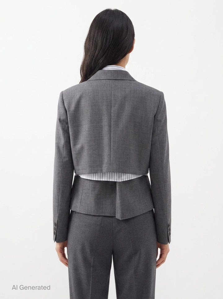 Suiting x Poplin Jacket | sacai | Club21 - back