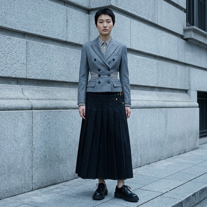 Suiting x Poplin Jacket | sacai | Club21 - lifestyle