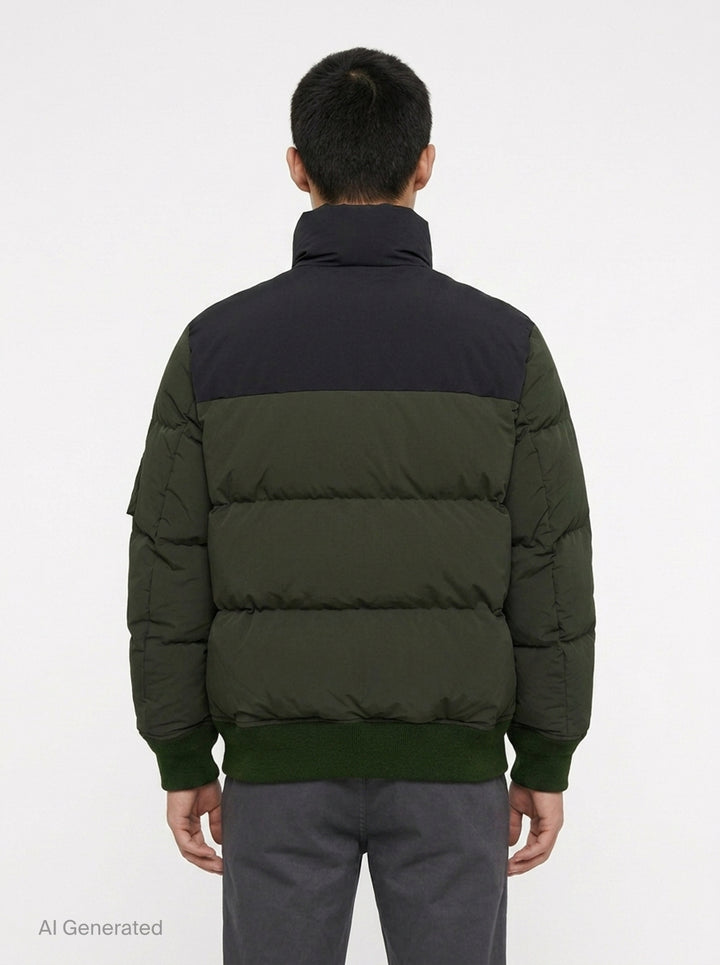 Two-Tone Puffer Blouson Jacket | sacai | Club21 - back