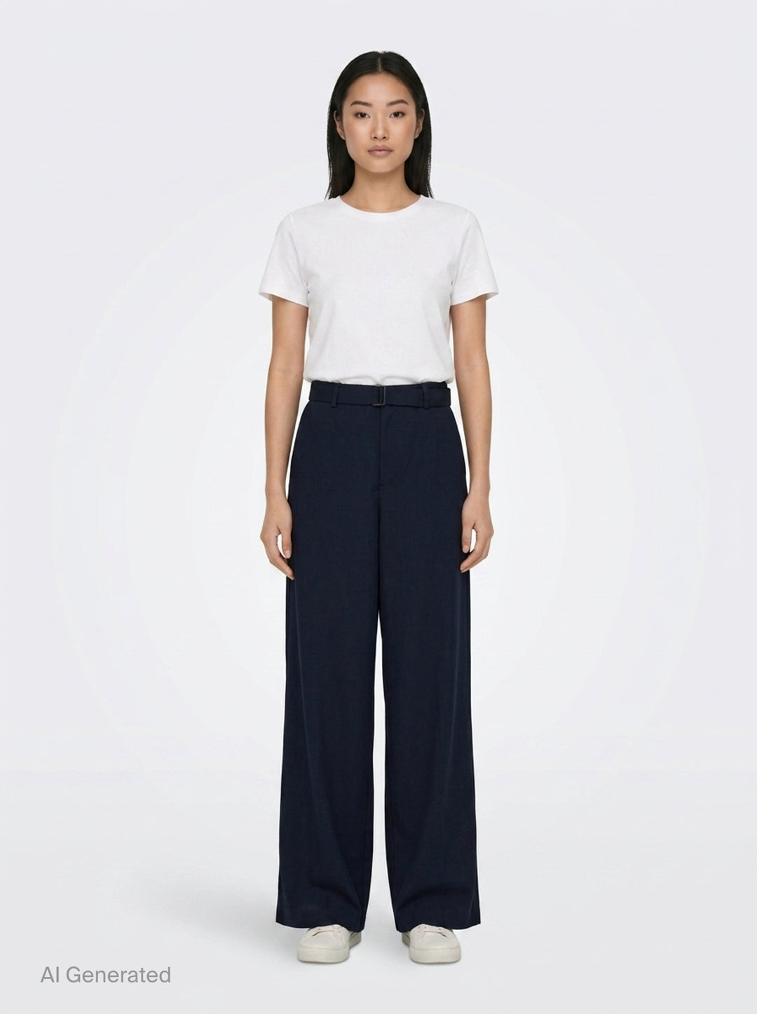 Wide Leg Belted Suiting Pants | sacai | Club21 - front