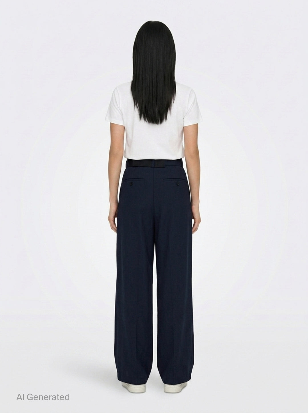 Wide Leg Belted Suiting Pants | sacai | Club21 - back