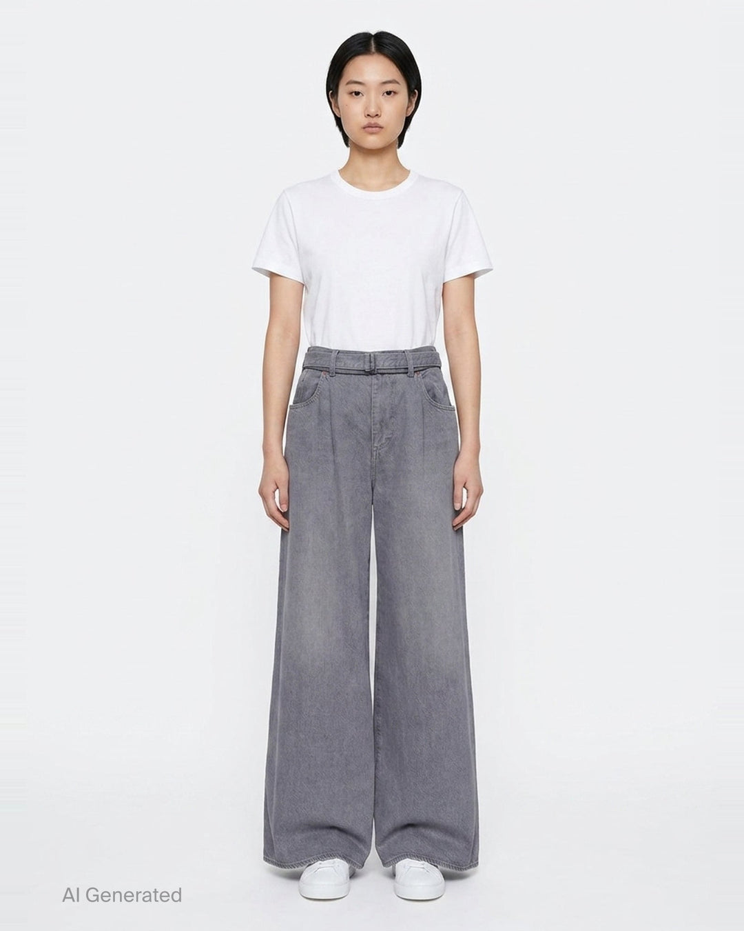 Wide Leg Denim Pants | sacai | Club21 - front