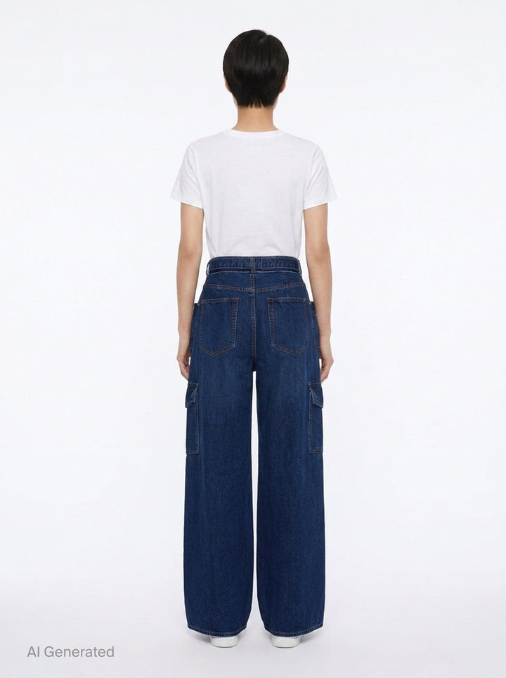 Wide Leg Denim Pants | sacai | Club21 - back