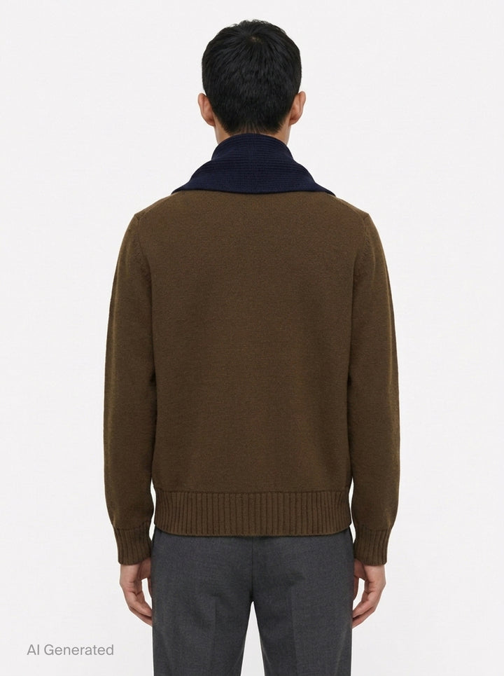 Wool Knit Cardigan | sacai | Club21 - back