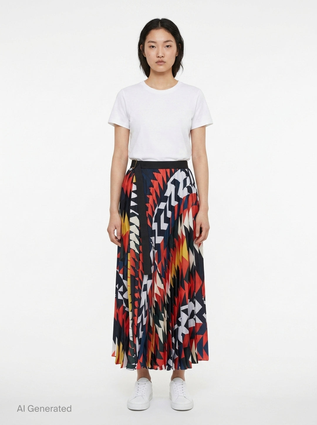 x A.P.C. Quilts Pleated Skirt | sacai | Club21 - front