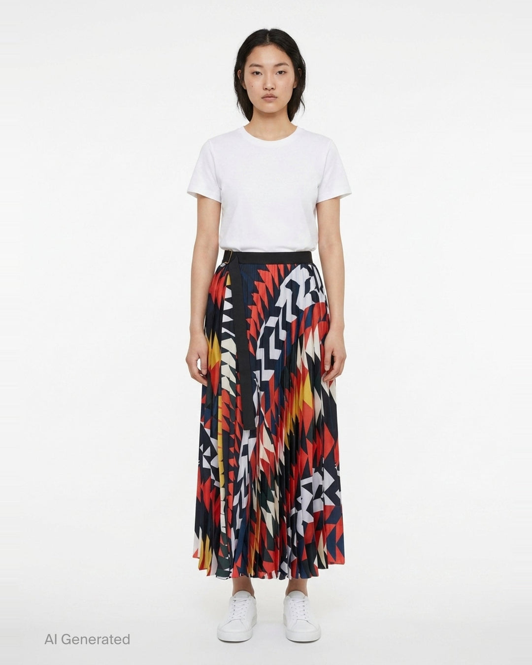 x A.P.C. Quilts Pleated Skirt | sacai | Club21 - front