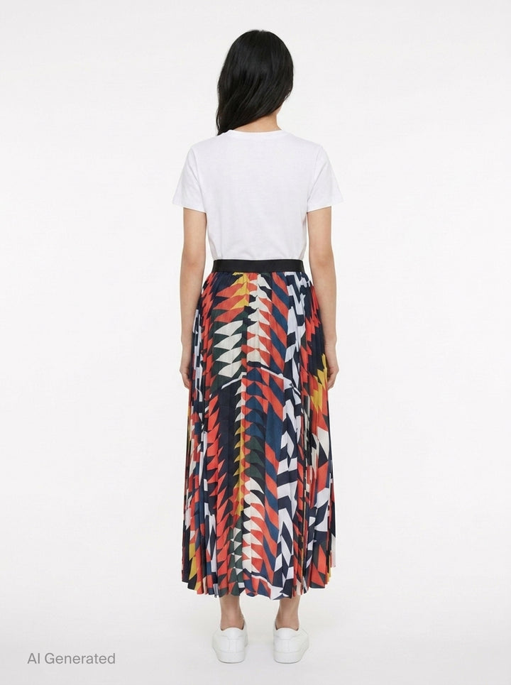 x A.P.C. Quilts Pleated Skirt | sacai | Club21 - back