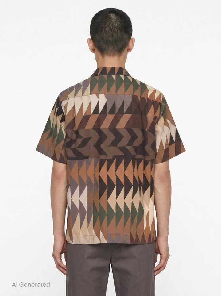 x A.P.C. Quilts Short Sleeve Shirt | sacai | Club21 - back
