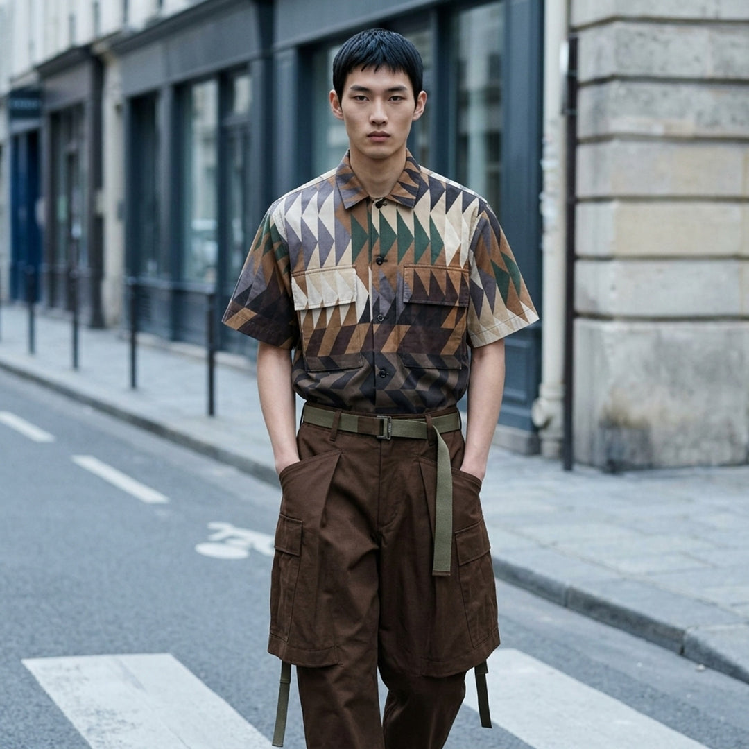 x A.P.C. Quilts Short Sleeve Shirt | sacai | Club21 - lifestyle