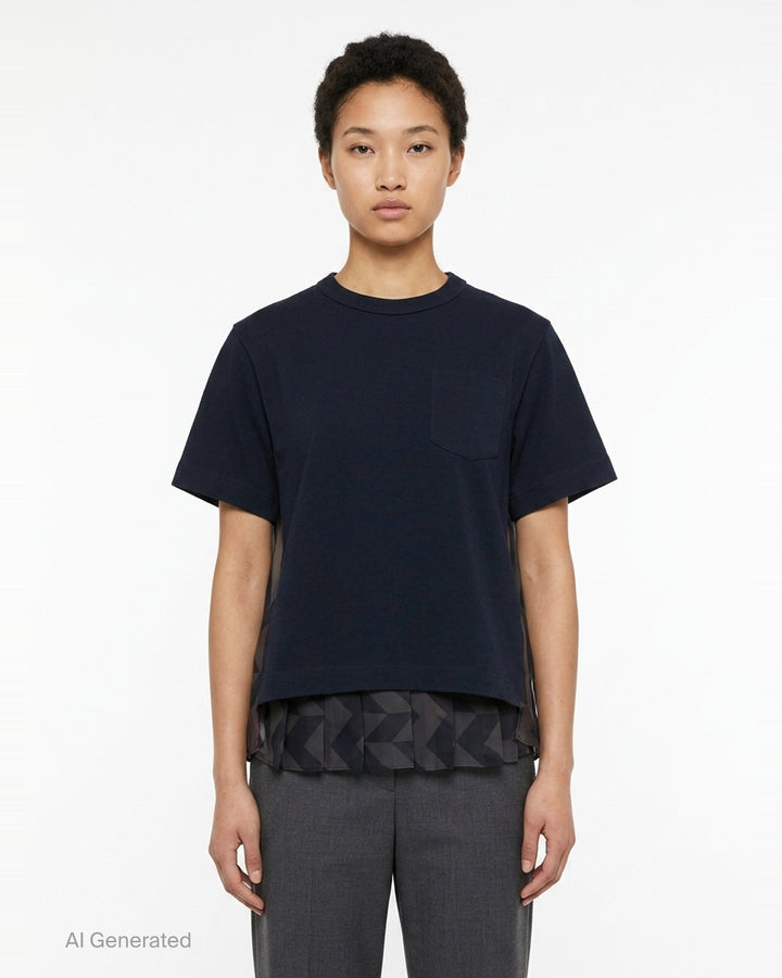 x A.P.C. Quilts T-Shirt | sacai | Club21 - front