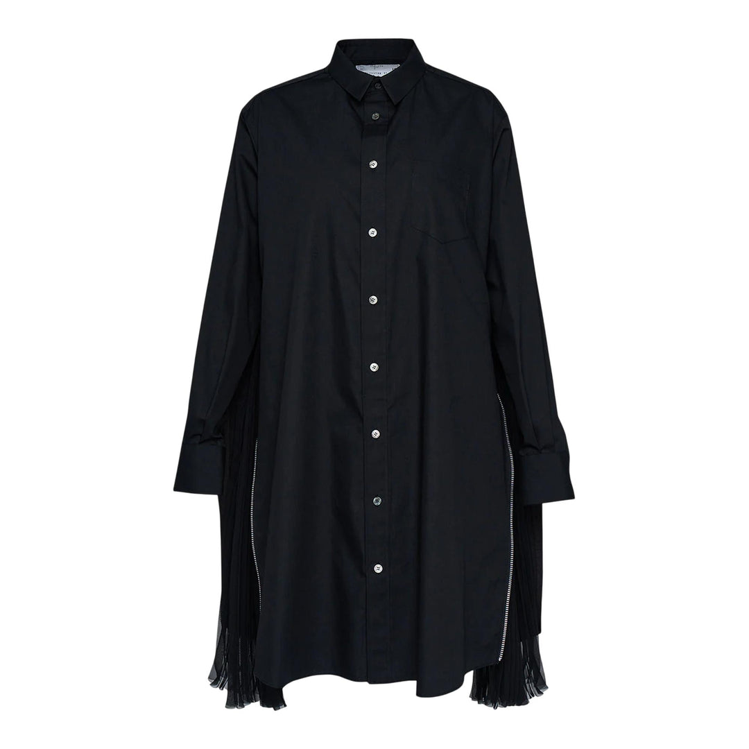 Club21 - sacai - Cotton Poplin Dress - WOVEN DRESSES - Black