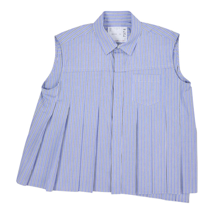 Club21 - sacai - Cotton Poplin Shirt - BLOUSES - Light Blue