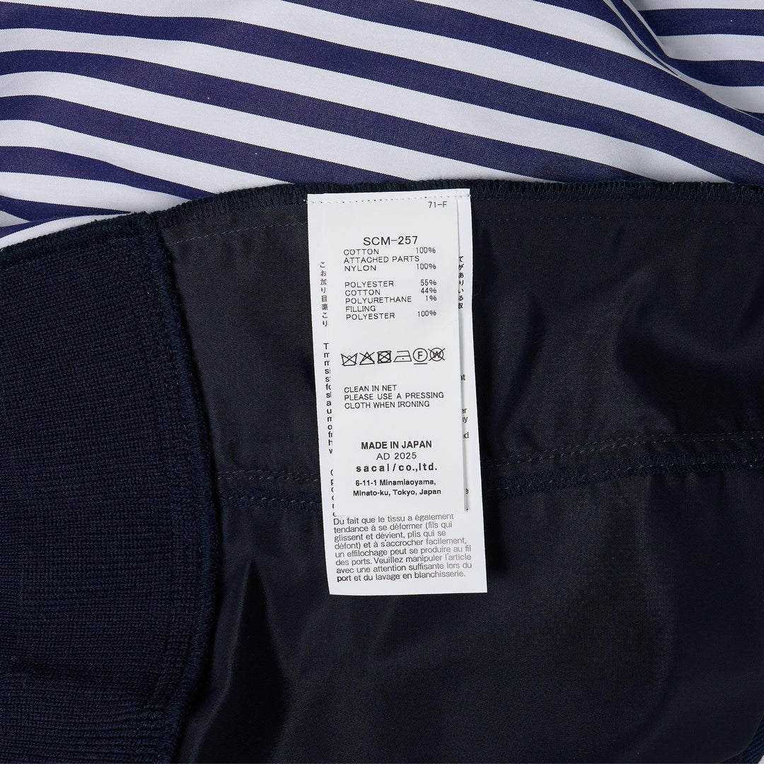Club21 - sacai - Cotton Poplin Shirt - SHIRTS - Stripes