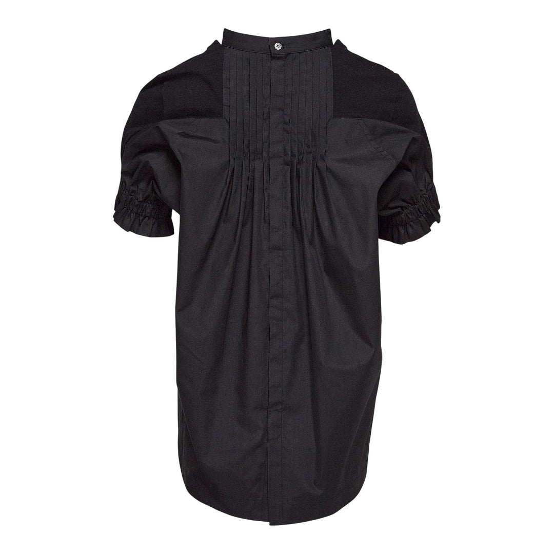 Club21 - sacai - Cotton Poplin X Cotton Jersey Tee - TEES - Black