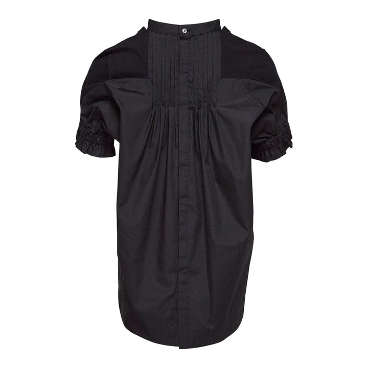 Club21 - sacai - Cotton Poplin X Cotton Jersey Tee - TEES - Black