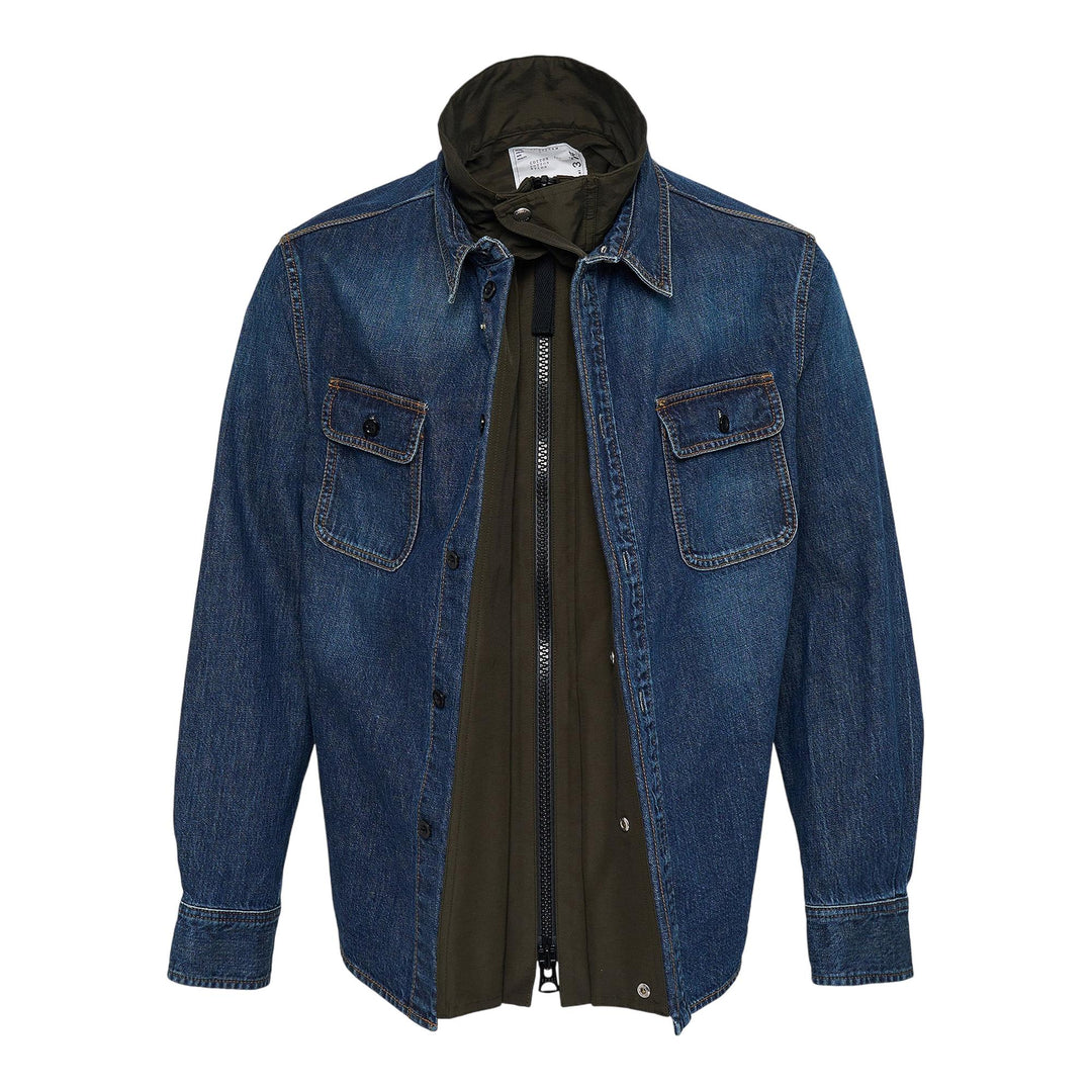 Club21 - sacai - Denim Shirt - SHIRTS - Blue
