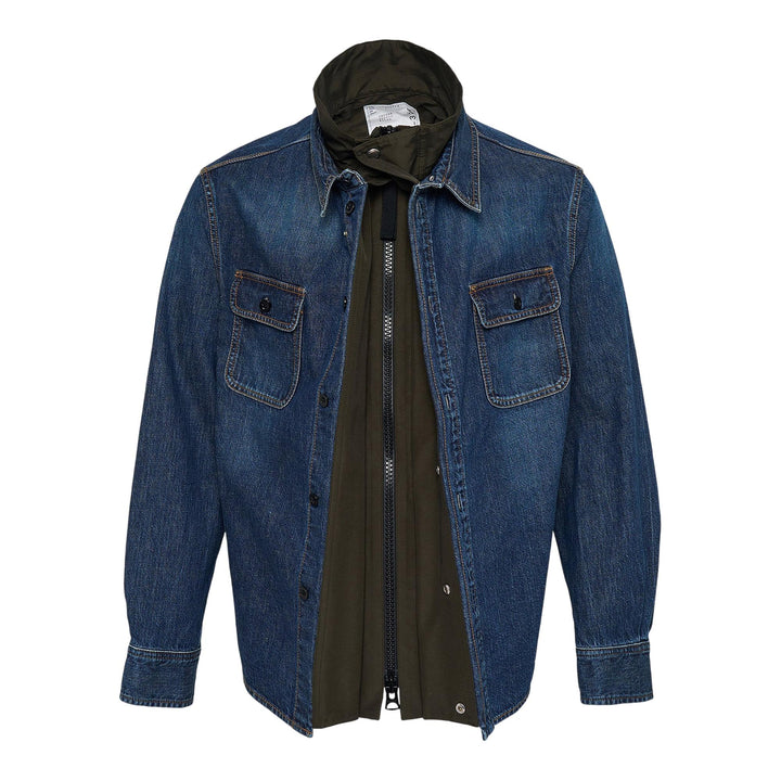Club21 - sacai - Denim Shirt - SHIRTS - Blue