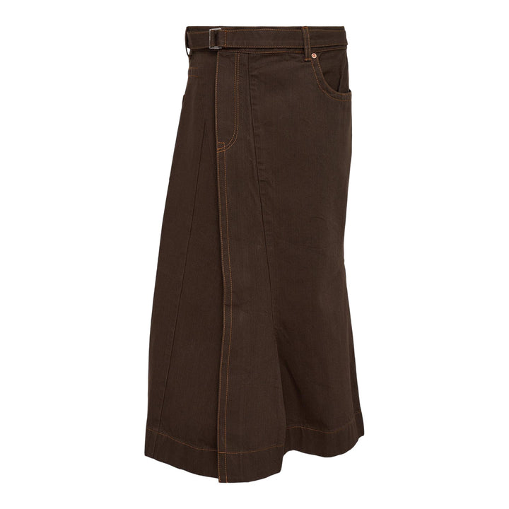 Club21 - sacai - Denim Skirt - SKIRTS - Brown