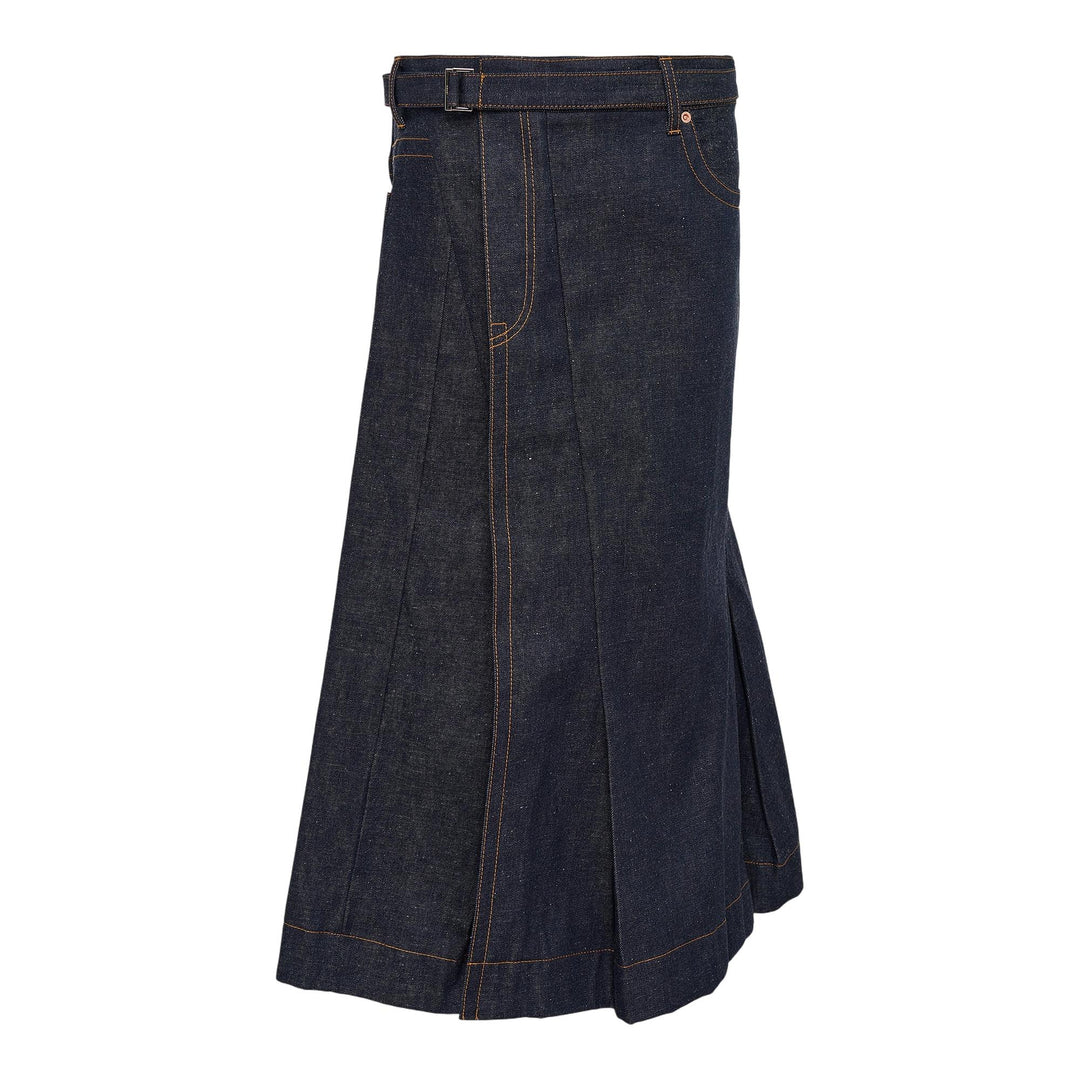 Club21 - sacai - Denim Skirt - SKIRTS - Indigo