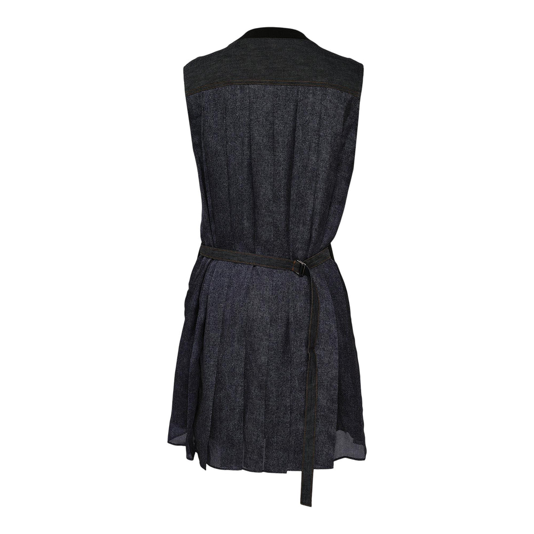 Club21 - sacai - Denim X Cotton Jersey Dress - WOVEN DRESSES - Black