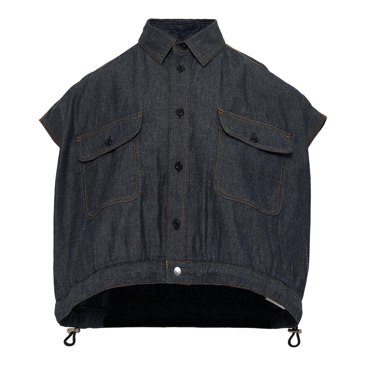 Club21 - sacai - Dungaree Shirt - BLOUSES - Indigo