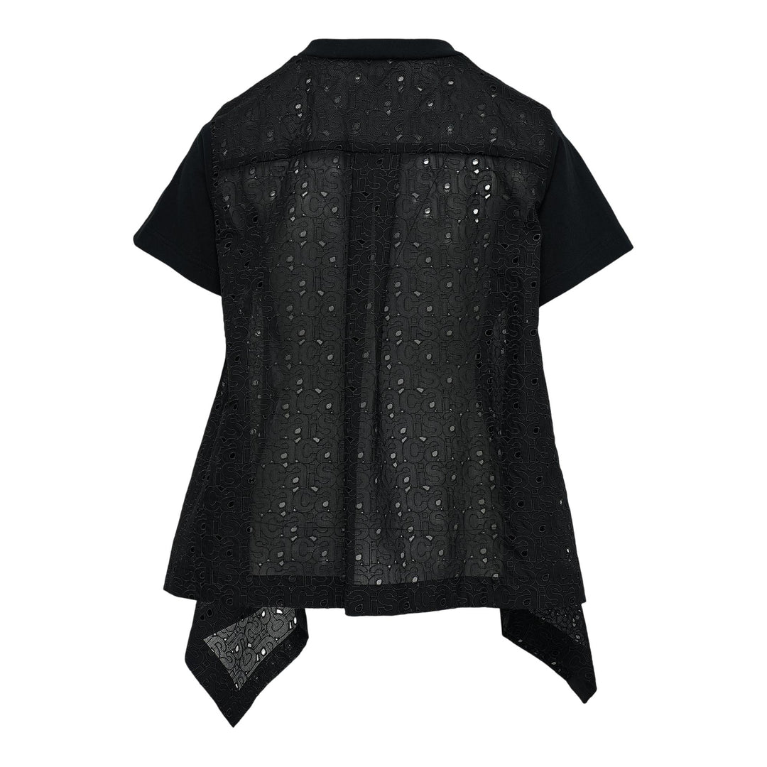 Club21 - sacai - Embroidery T-Shirt - TEES - Black