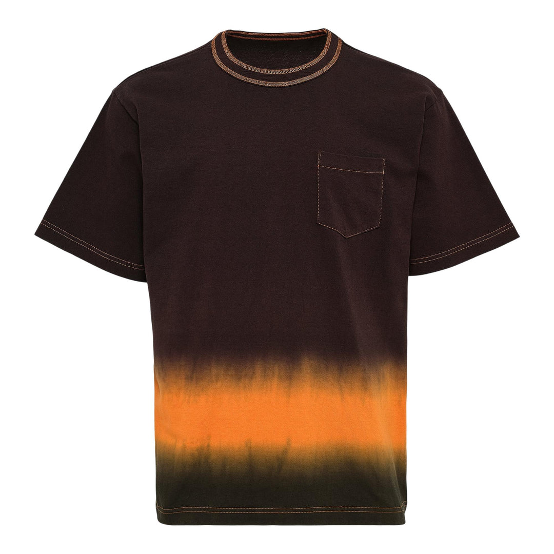 Club21 - sacai - Garment Dye Cotton Jersey T-Shirt - TEES - Brown