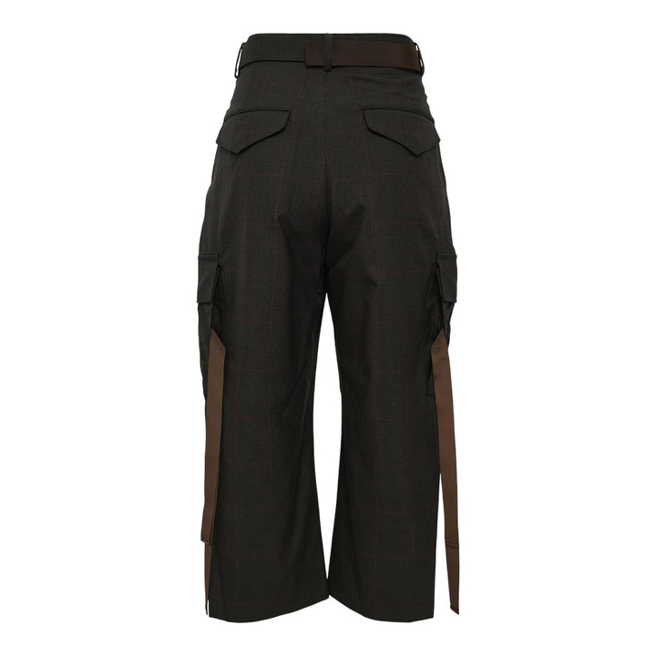 Club21 - sacai - Glen Check Pants - PANTS - Khaki