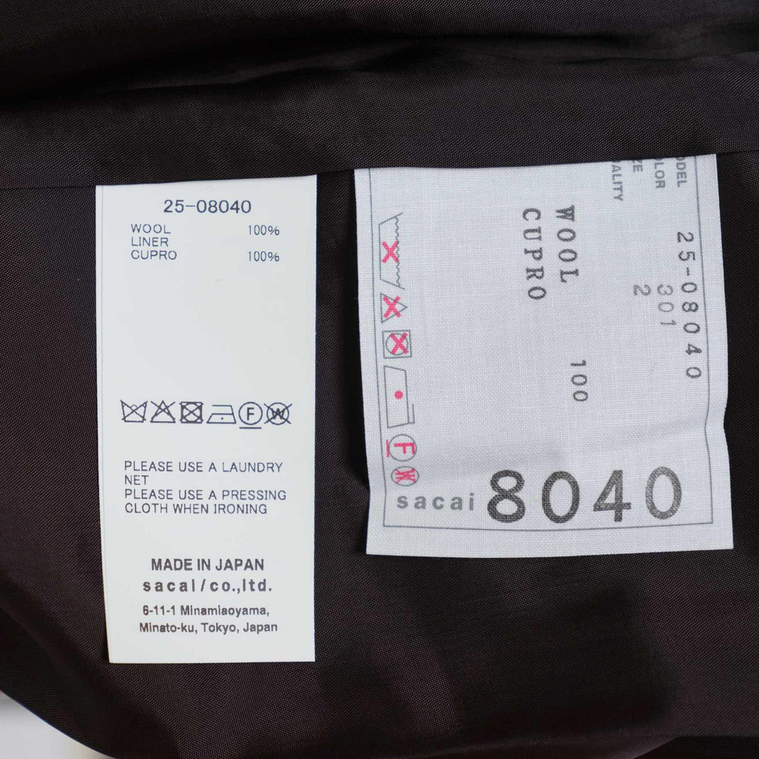 Club21 - sacai - Glen Check Pants - PANTS - Khaki