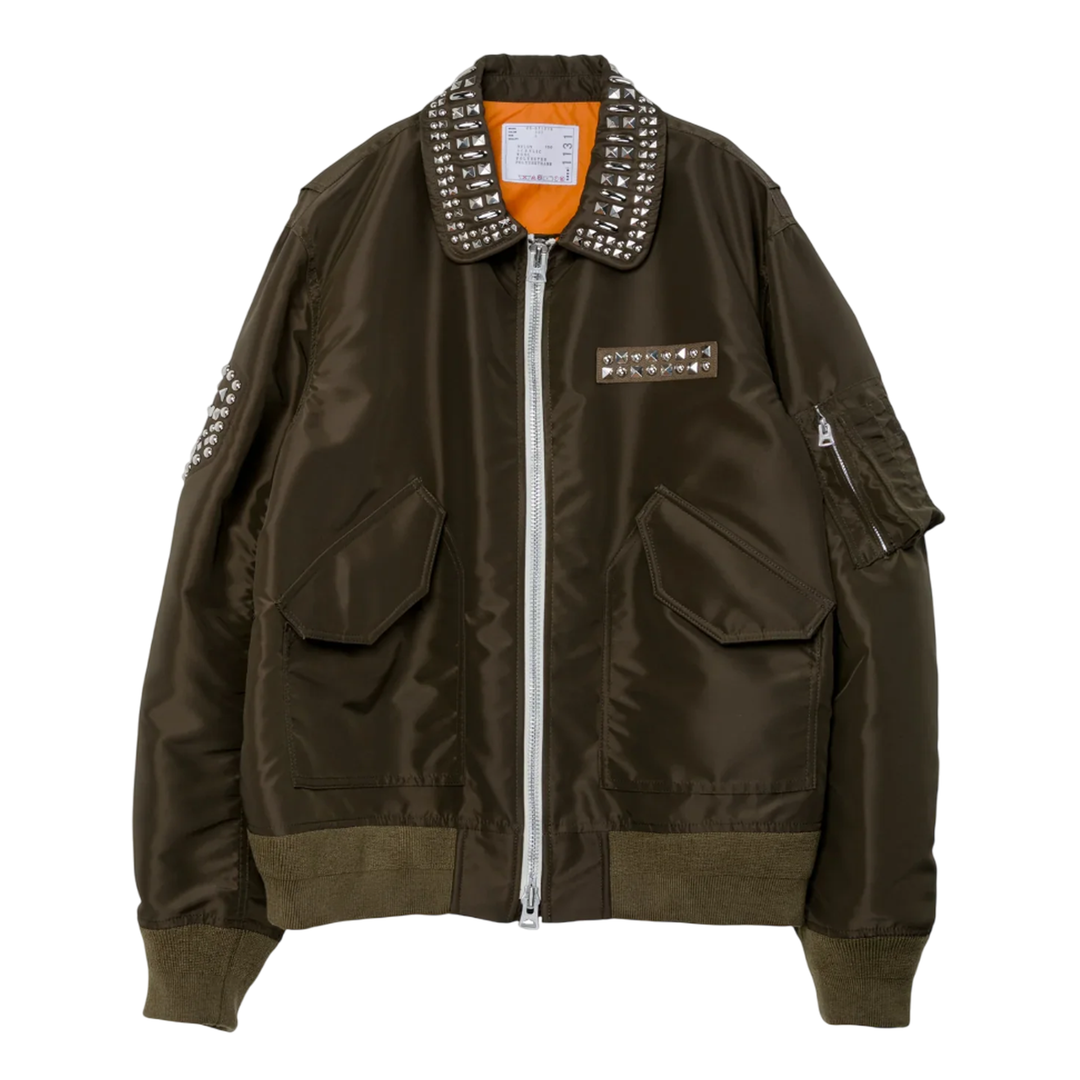 Holiday Studded Nylon Twill Blouson