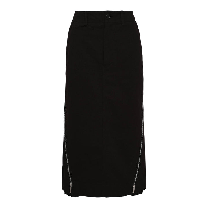 Club21 - sacai - Kichu Cotton Chino Skirt - SKIRTS - Black