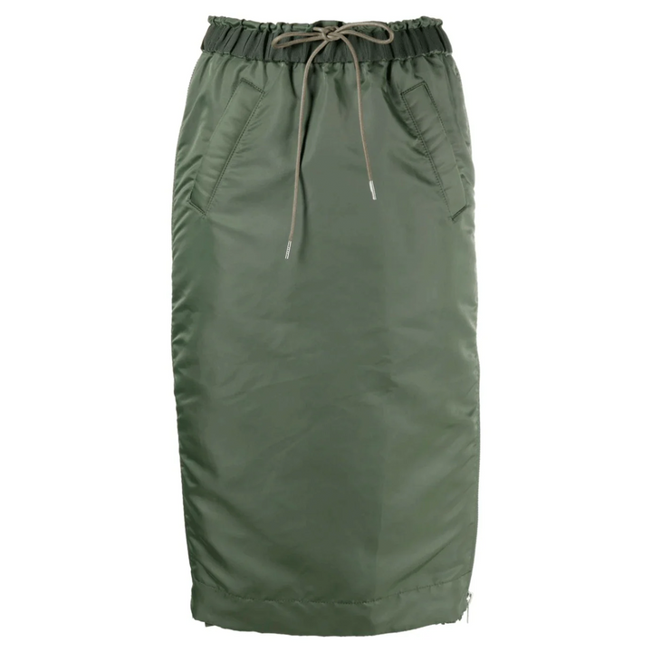 Nylon Twill Skirt