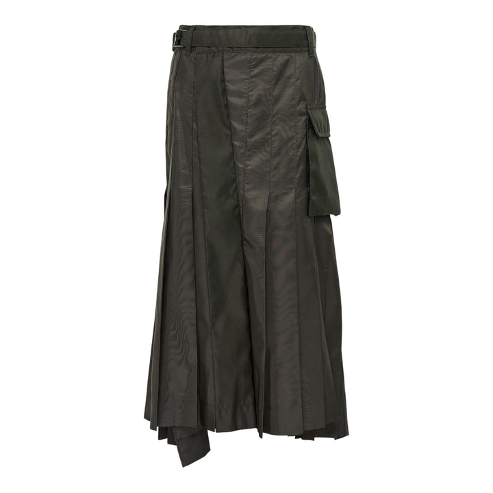 Club21 - sacai - Nylon Twill Mix Skirt - SKIRTS - Khaki