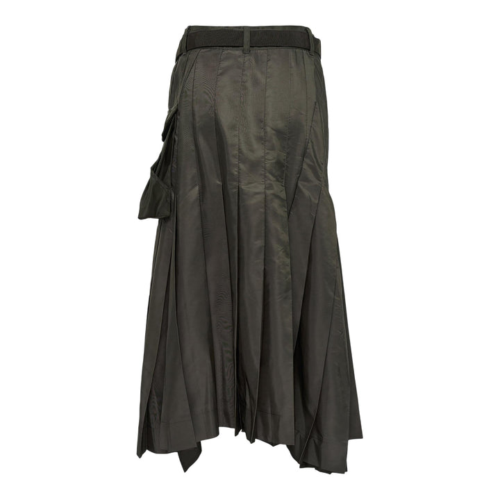 Club21 - sacai - Nylon Twill Mix Skirt - SKIRTS - Khaki