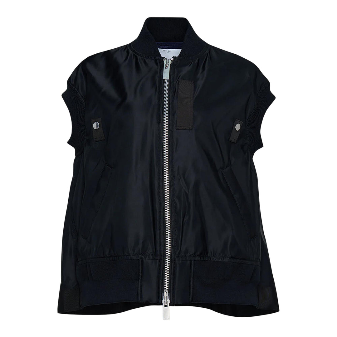 Club21 - sacai - Nylon Twill Vest - GILETS - Black