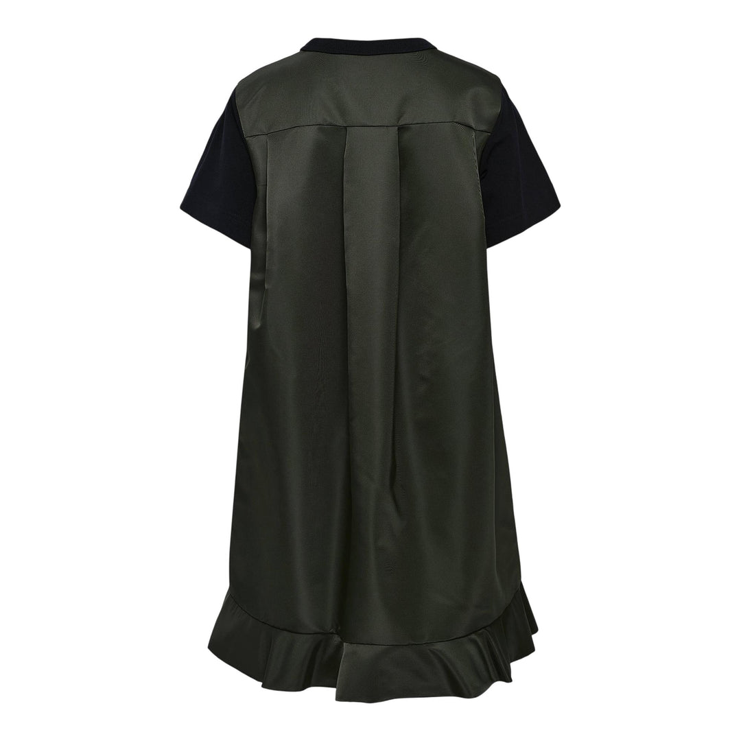 Club21 - sacai - Nylon Twill X Cotton Jersey Dress - WOVEN DRESSES - Navy