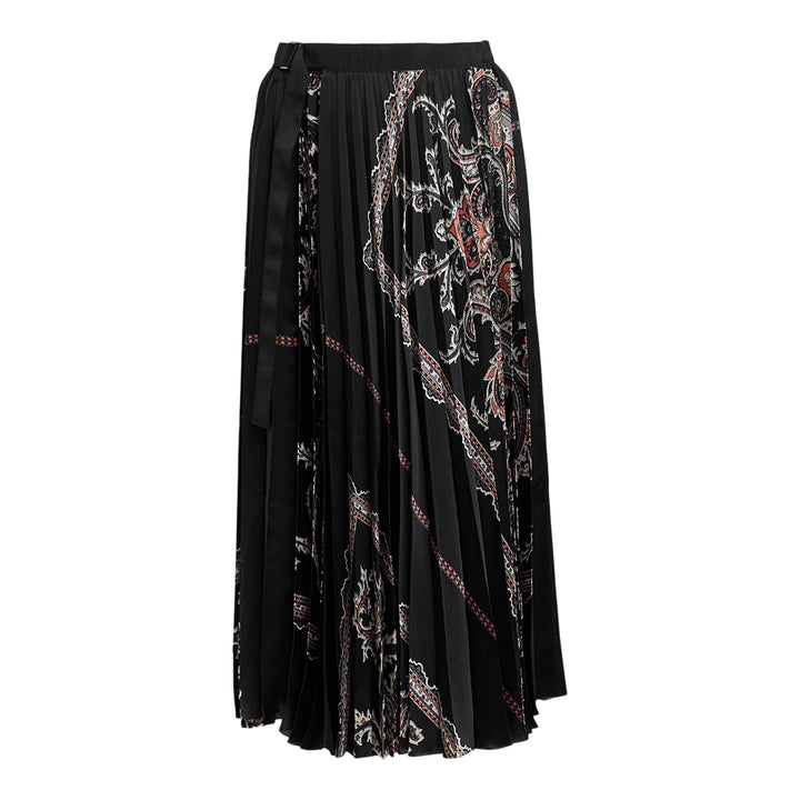 Club21 - sacai - Paisley Print Skirt - SKIRTS - Black