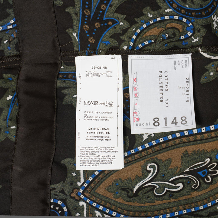 Club21 - sacai - Paisley Print x Cotton Jersey - TEES - Navy
