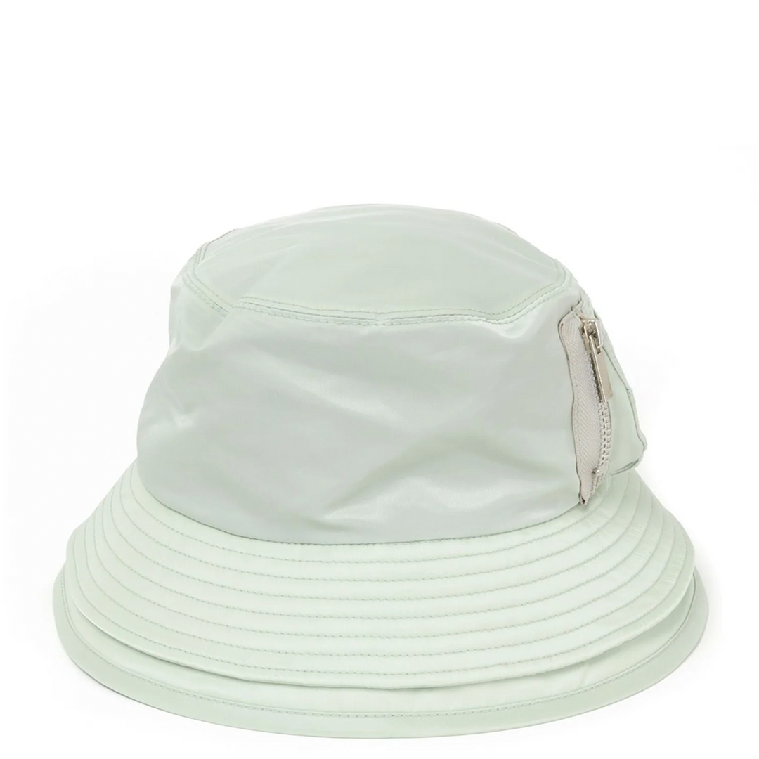 Pocket Double Brim Hat / Nylon Twill