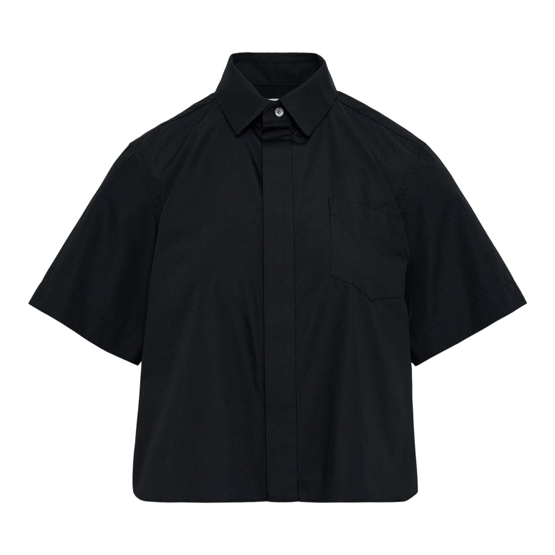 Club21 - sacai - Poplin Shirt - BLOUSES - Black