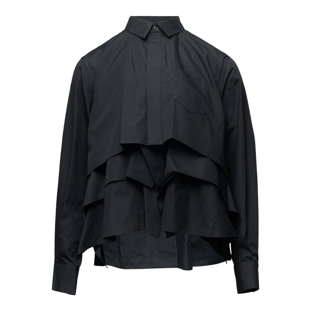 Club21 - sacai - Poplin Shirt - BLOUSES - Black