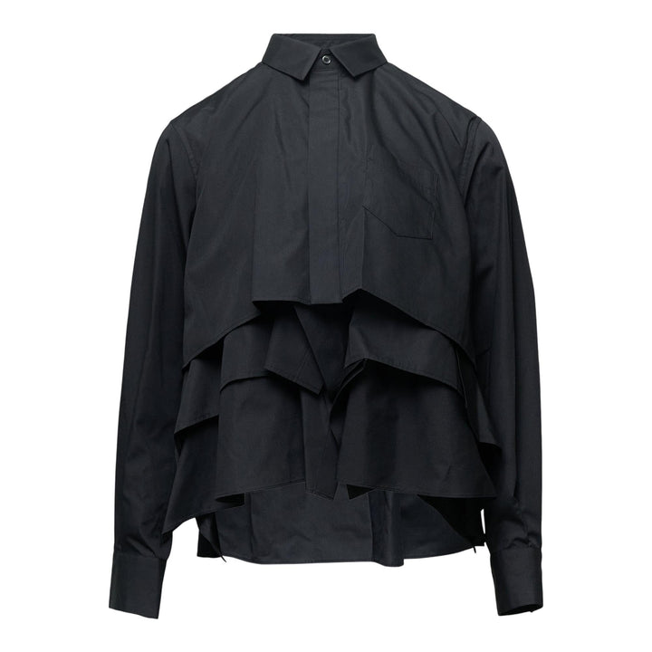 Club21 - sacai - Poplin Shirt - BLOUSES - Black