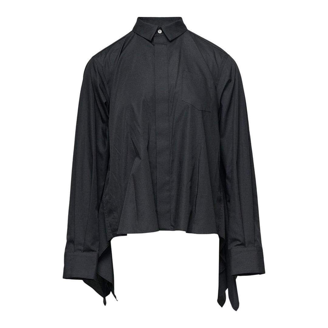Club21 - sacai - Poplin Shirt - BLOUSES - Black