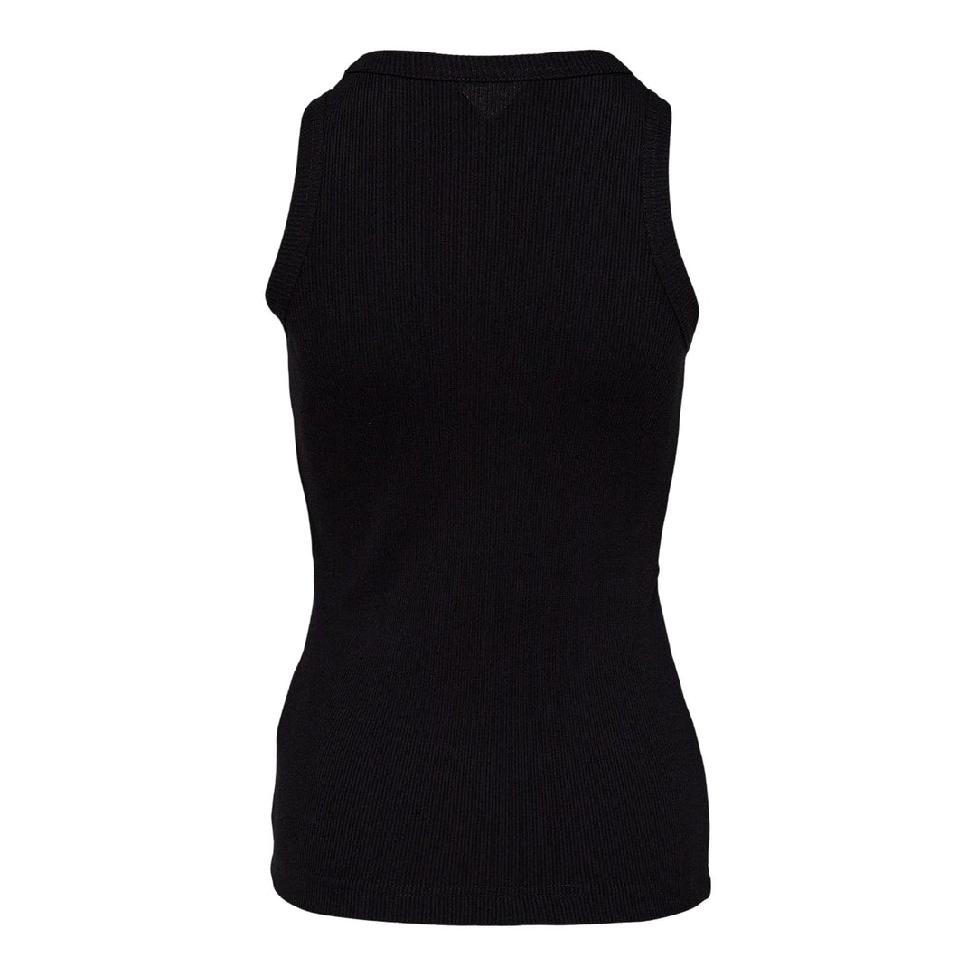 Club21 - sacai - S Cotton Jersey Tank Top - TANK TOPS - Black